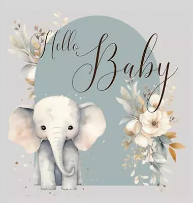 Hello Baby Baby Shower Guest Book (hardback) By Lulu And Bell Hardcover Book • £26.99