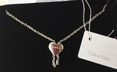 £35 • Buy Calvin Klein Silver Heart Slide Bracelet Bnwt