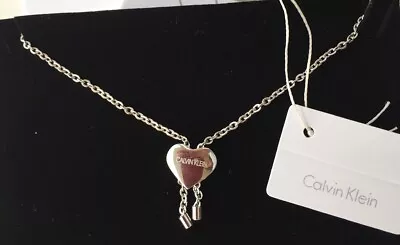 Calvin Klein Silver Heart Slide Bracelet Bnwt • £35