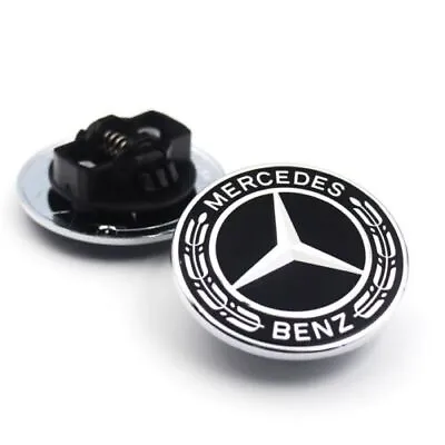 57mm Front Hood Bonnet Emblem Badge Logo For Mercedes Benz C E S Class CLA AMG • $8.44