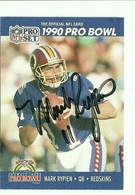 Mark Rypien 1990 Pro Set Signed Auto Autographed Card Redskins • $9.99