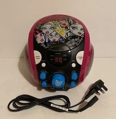 Mattel Monster High CD Player Karaoke CDG Machine Portable Boombox 2012 • £26.98