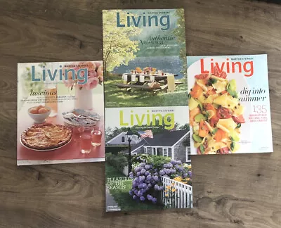 Martha Stewart Living Magazines AUGUST Issues 200620062008 & 2011 Lot Of 4 • $20