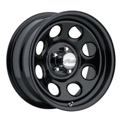 15x8 Pacer 297B Soft 8 Gloss Black Wheel 5x4.5 (-12mm) CAPS SEPARATE • $115.18