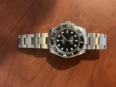 Rolex Submariner 124060 Silver Oyster Bracelet With Black Bezel • $6700