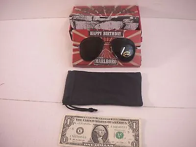 Marlboro Happy Birthday Sunglasses UV400 New Soft Holder Case • $28