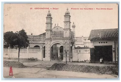 1920 Cochinchine Saigon Mosque Of Muslims Gate Entrance Vietnam Vintage Postcard • $19.97