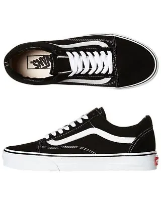 Vans Shoes Old Skool Black White Mens US SIZE Old School Skateboard Sneakers • $119.99