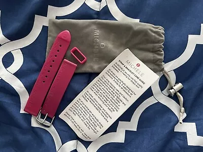 Adorable MICHELE 18 Mm Interchangeable Silicone Watch Band In Pink - With Bag • $15