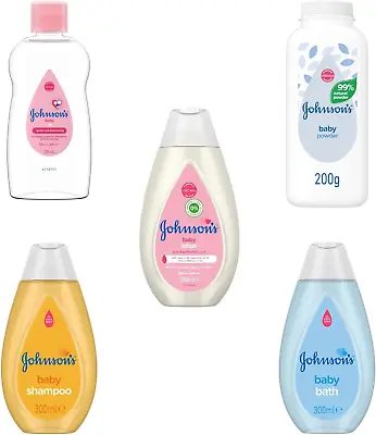 Johnson’S Baby Bath Bundle First Toiletries Pack Infant Starter Set Of 5 • £28.26