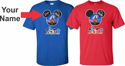 $13.99 • Buy Family Vacation T-Shirt 2023 Disney Trip Shirt PERSONALIZED Custom Your Own Name