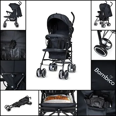 Baby Stroller One Hand Pushchair Durable & Comfortable Pram Buggy For Infant UK • £59.99