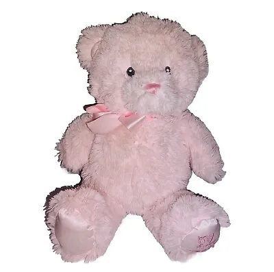 Baby Gund MY FIRST TEDDY Pink Soft 11in Plush Bear Lovey 6048599 Pink Satin Bow • $15.99