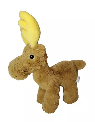 Manhattan Toy Company Moose Reindeer Plush Stuffed Beanie Yellow Antlers 11  Toy • $8.78