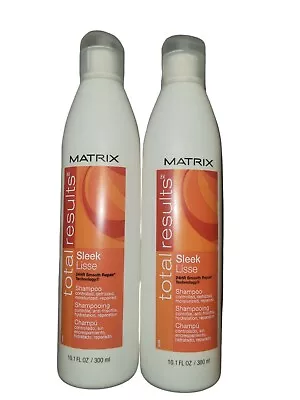 MATRIX TOTAL RESULTS Sleek Lisse SHAMPOO 10.1 Fl Oz EACH - 2 New Bottles • $19.99