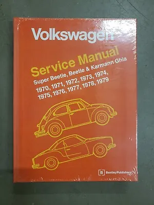$42.50 • Buy Volkswagen Official Bently Service Manual Super Beetle Beetle Karmann Ghia 70’s