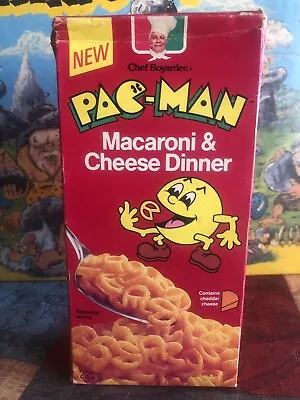 Vintage Chef Boyardee PAC-MAN Macaroni & Cheese Dinner English/French 1982 • $54.52