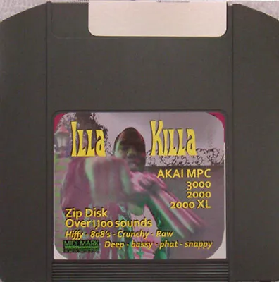 Akai Mpc 3000 LE 2000 XL Zip Disk Vol. 3 ILLa KiLLa Rap • $74.93