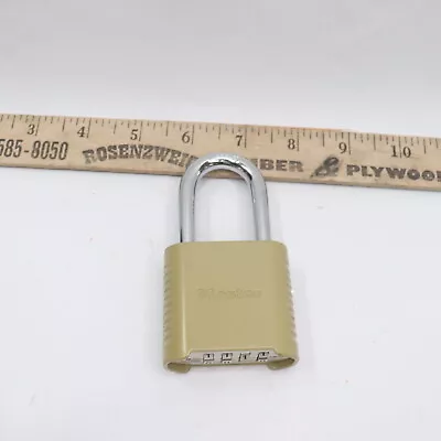 Master Lock Heavy Duty Outdoor Combination Lock Brass 2  Wide 4223BQ • $9.49