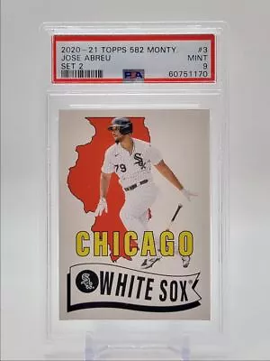 Jose Abreu 2020 Topps 582 Montgomery Set 2 White Sox Psa 9 Q1450 • $1