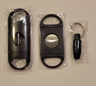 $0.99 • Buy New Classic Cigar Cutter & V Stainless Steel Double Blade Knife Pocket Scissor
