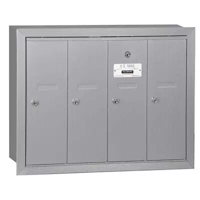 Salsbury Industry Parcel Locker Aluminum Recess-Mount Vertical Mailbox W/4-Doors • $448.84