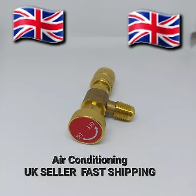R410a Refrigerant Safety Line Adapter 5/16 Male To 5/16 Female Charging Port • £8.99