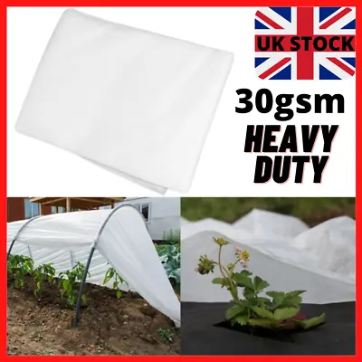 2m Wide Garden Plant Fleece Frost Protection Winter Cover 17-30gsm Horticultural • £11.99