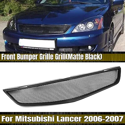 Front Bumper Grille Mesh For Mitsubishi Lancer 2006-2007 Matte Black Fiberglass • $135.30