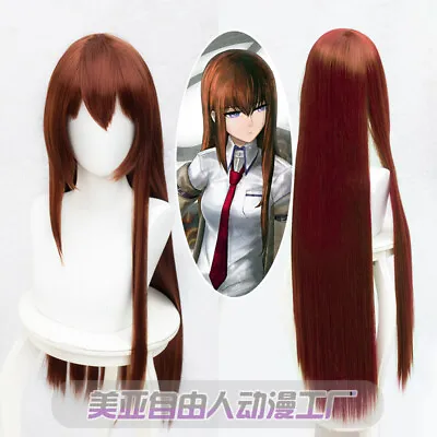 Steins Gate Makise Kurisu Cosplay Men Party Wigs Hair Hairpieces Harajuku  • $34.99