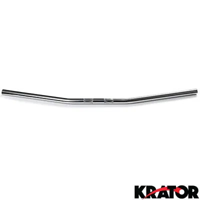 Motorcycle Handlebar 7/8  Chrome Zero Drag Bar Style Bobber Cruiser Cafe Racer • $30.99