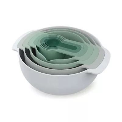 9pc Joseph & Joseph Nest 9 Plus Food Preparation Kitchen Cooking/Baking Set Sage • $105