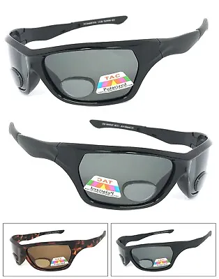 Polarized Mens Womens Bifocal Sunglasses Reading Sun Glasses Wrap Uv400 • $12.99