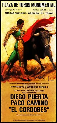 Bullfighting- Plaza De Toros Monumental Barcelona #58 Canvas Art Poster 12 X 24  • $24.99