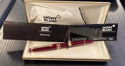 $350 • Buy Montblanc 144r Bordeaux Red 14k Fountain Pen-used