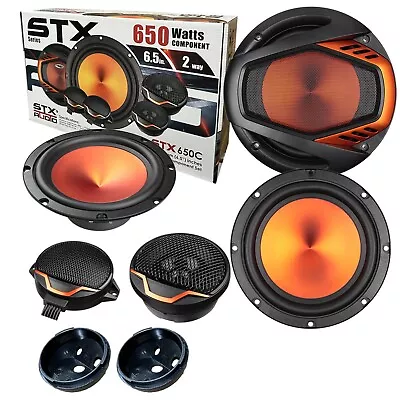 STX Audio 650W 6.5-Inch Two-Way Car Audio Component Speakers System 6-1/2 Inches • $49.99