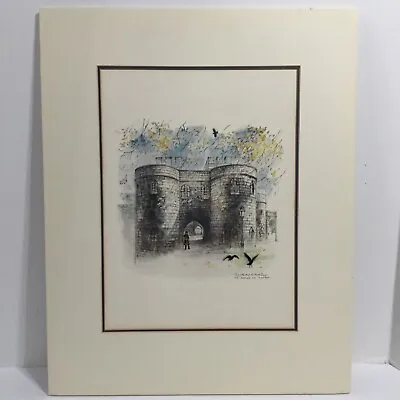 Vintage Mads Stage Mounted Print - Tower Of London The Middle Tower   • $90