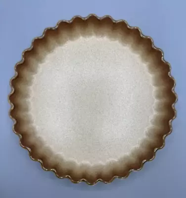 Vintage Stoneware Mikasa DX-100 Whole Wheat Quiche Pan Pie Plate Tart Tan Brown • $28.50