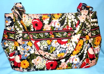 Vera Bradley   Stephanie  Shoulder Bag / Double Handles/ Colorful Poppy Fields • $22.99