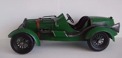  Tin Plate Model Of An Old Style Racing Car /Hand Painted/ Green/Ornament /Gift • $43.52