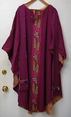 Vintage Purple 45  Vestment Chasuble And Stole - (#489) • $55