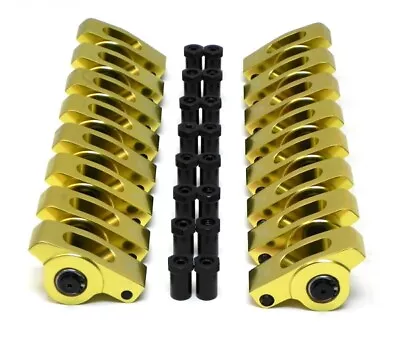 Small Block 350 SBC Chevy Aluminum Full Roller Rockers Arms Kit 1.6 Ratio 3/8  • $149.99