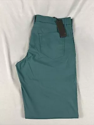Greyson Golf Pants Wainscott Trousers 36 X 32 Forest Green Polyester MSRP $198 • $129.94