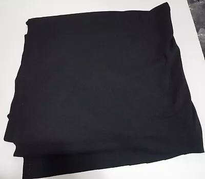 Sew Classics Black Super Matte Jersey Knit Solid 100% Polyester 2.5 Yards • $63
