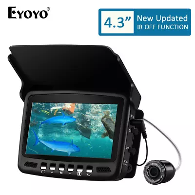 Eyoyo 25M Cable Underwater Fish Finder Ice Fishing Camera W/ 4.3 Monitor 1000TVL • $106.92