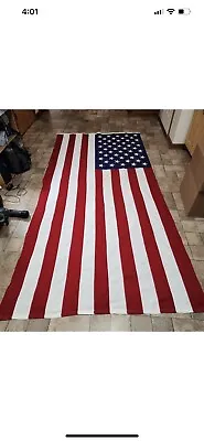 Best Valley Forge VINTAGE American Flag 58  X 116  USA Made 100% Cotton Bunting  • $24.99