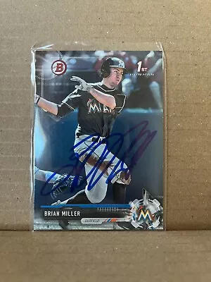 Brian Miller In Person IP Hand Signed Auto Baseball Card • $2.09