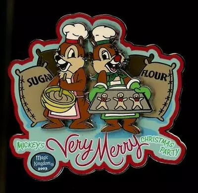 Mickey's Very Merry Christmas Party 2003 Chip Dale Baking LE Disney Pin 26878 • $34.95