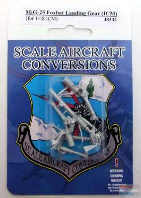SAC48342 1:48 Scale Aircraft Conversions - MiG-25 Foxbat Landing Gear (ICM Kit) • $22.59