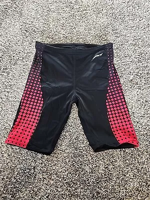 Sporti Piped Splice Swim Jammer Swimsuit Bottoms Black/Red Men's Size 30 • $7